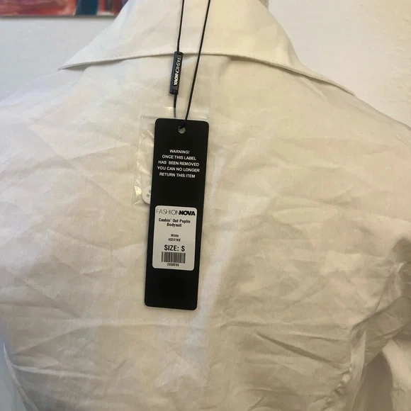 Fashion Nova White Ruched Bodysuit - Picture 6 of 11